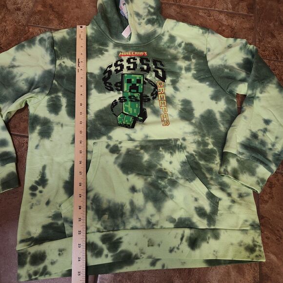 Minecraft Hoodie Bundle – Size XL Boys – Green Gamer Sweatshirts – New With Tags - Picture 7 of 10